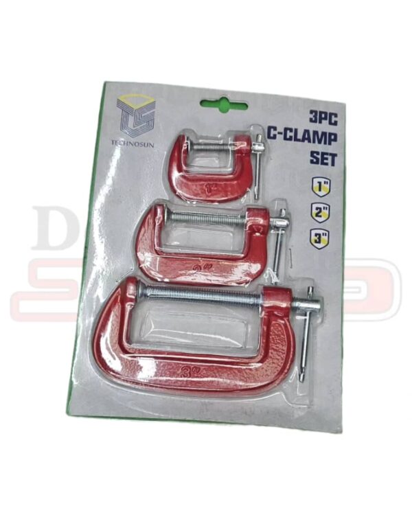 ست ۳ عددی سی کلمپ تمام فلز