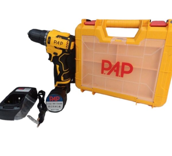 دریل شارژی 24 ولت pap موتور براشلس