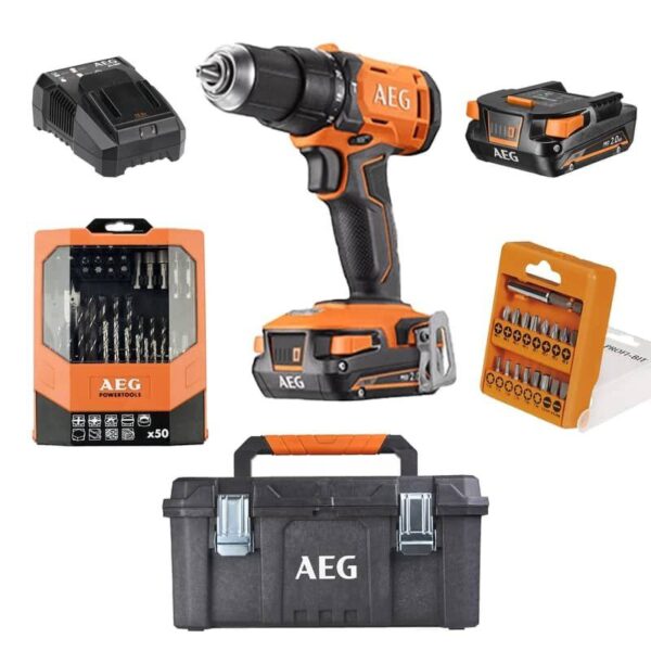 کیت دریل شارژی چکشی آاگ مدل BSB18G4-202TB LK2 (6) کیت دریل شارژی چکشی آاگ مدل BSB18G4-202TB LK2