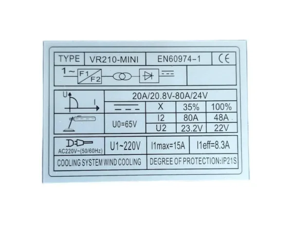 اینورتر جوشکاری دو ولوم ویوارکس مدل VR210