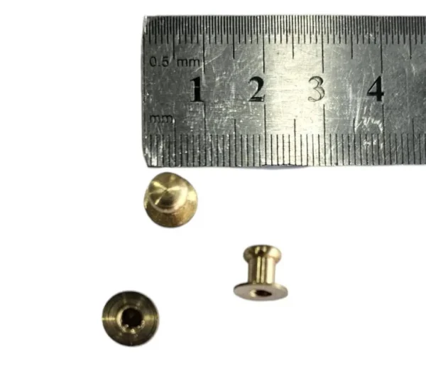 دستگیره برنجی مینیاتوری ۸ میل (1) دستگیره برنجی مینیاتوری ۸ میل