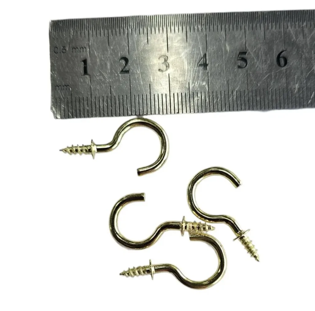 قلاب دو پله آویز طلایی ۳ سانتی