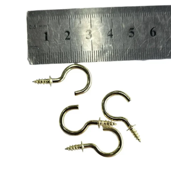 قلاب دو پله آویز قلاب دو پله آویز طلایی ۳ سانتی