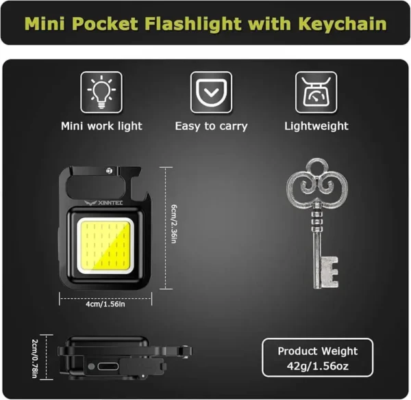 چراغ قوه مگنتی جیبی ال ای دی