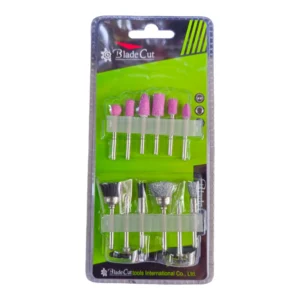 ست 12 پارچه فرچه و سنگ مینیاتوری بلید کات BLADECUT