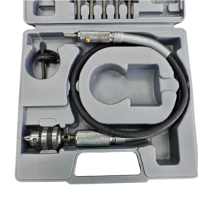 کیت 17 پارچه شلنگ فرز و دریل دنباله 6 میلیمتری به همراه لوازم