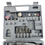 کیت 17 پارچه شلنگ فرز و دریل دنباله 6 میلیمتری به همراه لوازم