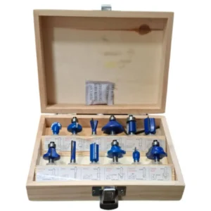 مجموعه 12 عددی اور فرز جعبه چوبی