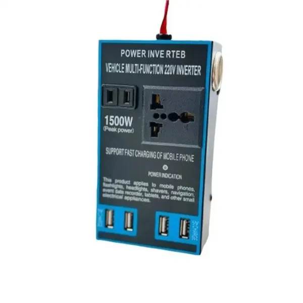 مبدل برق خودرو مدل ۱۲ به ۲۲۰ ولت 1500 وات