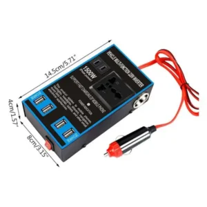 مبدل برق خودرو مدل ۱۲ به ۲۲۰ ولت 1500 وات