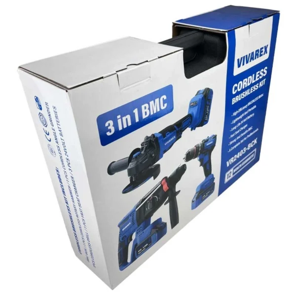 کیت شارژی براشلس 3 عددی ویوارکس مدل VR2403-BCK