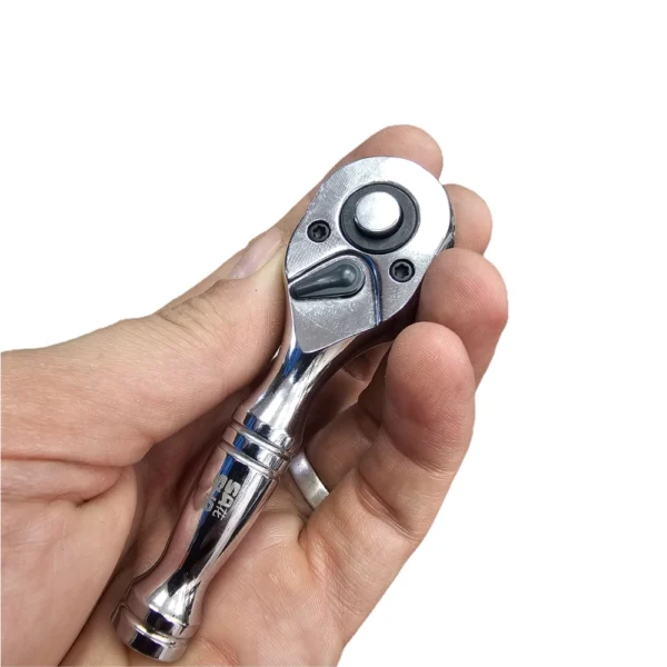 دسته بکس جغجغه ای مشتی 72دنده فوق کوتاه 9 سانت درایو 1/4 اینچ ضامن‌دار