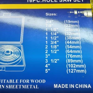 ست مته گرد بر مجموعه ۱۶ عددی