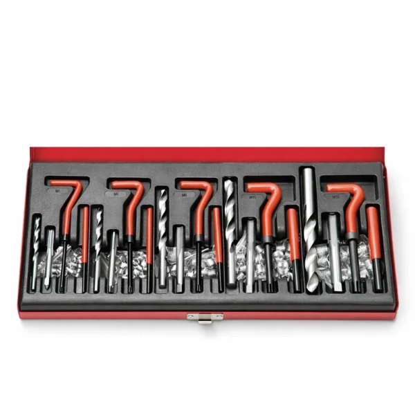 photo_1_2025-12-29_09-50-32 ست تعمیر رزوه و هلیکوئل M5 تا M12 در جعبه فلزی