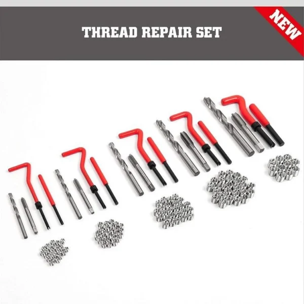 ست تعمیر رزوه و هلیکوئل M5 تا M12 در جعبه فلزی