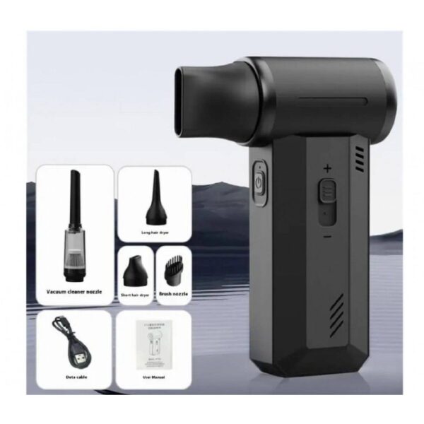 بلوور و جارو شارژی چندکاره F027 | دمنده و مکنده قوی با باتری 4000mAh