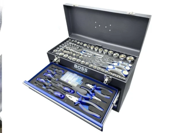 جعبه ابزار 408 پارچه حرفه‌ای باس BOSS | کامل‌ترین ست بکس و ابزار صنعتی بازار