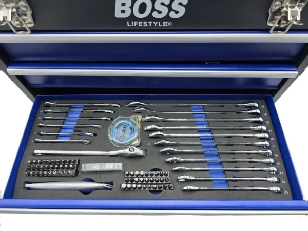 جعبه ابزار 408 پارچه حرفه‌ای باس BOSS | کامل‌ترین ست بکس و ابزار صنعتی بازار