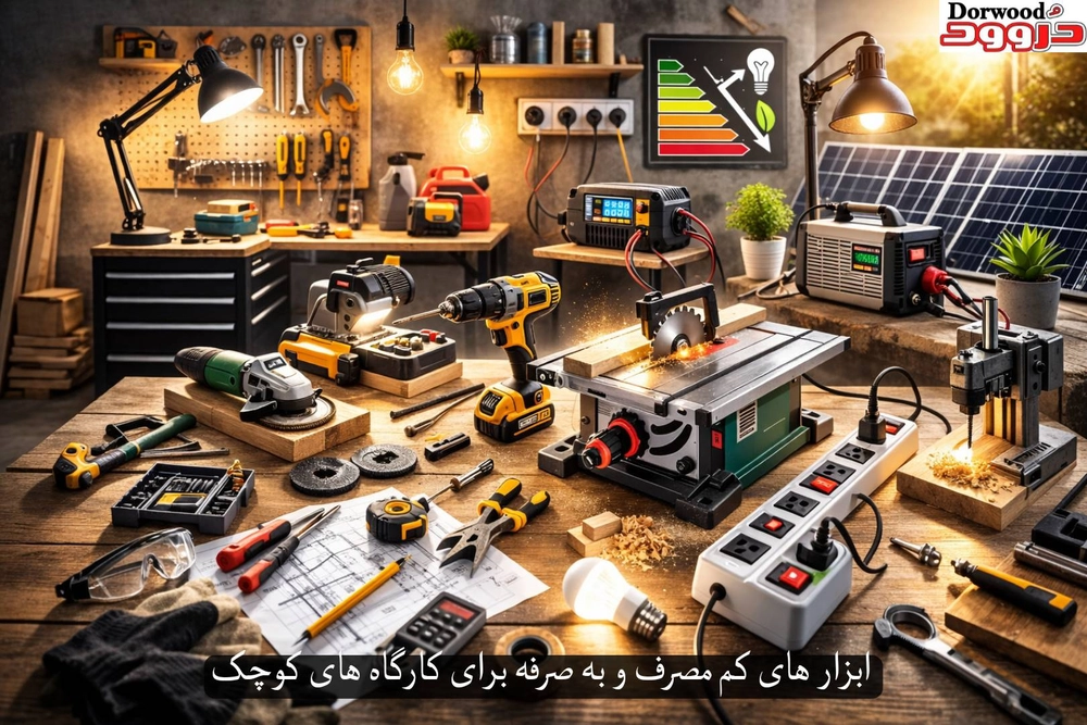 ابزارهای کم مصرف و به‌صرفه برای کارگاه‌های کوچک