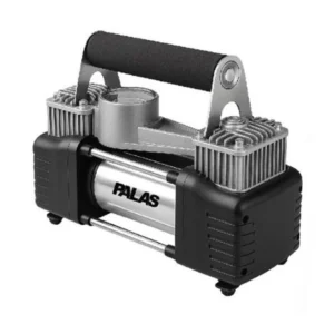 کمپرسور باد فندکی دو سیلندر پالاس | پمپ باد خودرو پرقدرت 12 ولت دیجیتال