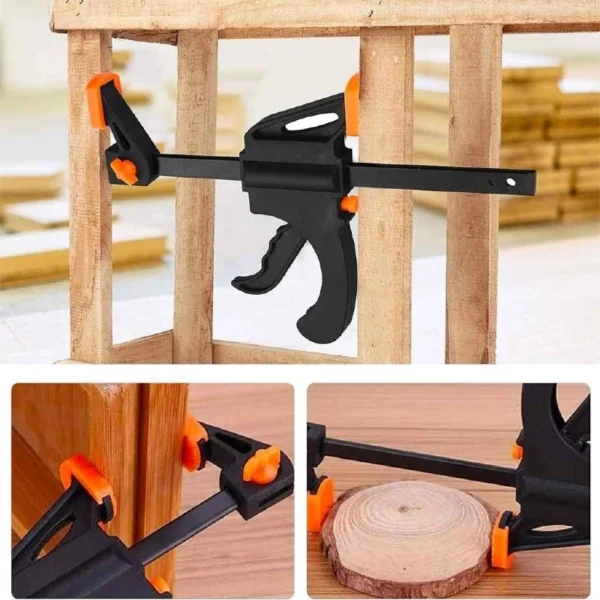 گیره و جک تفنگی اتوماتیک صنعتی ۲ کاره (Quick Clamp & Spreader) | سایز 10 تا 90 سانتی‌متر