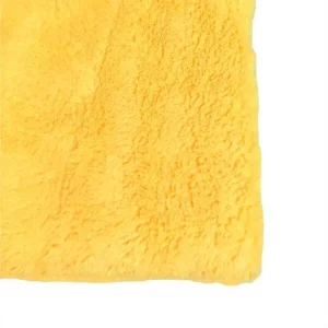 دستمال مایکروفایبر دیتیلینگ لهستانی زرد 40×40 سانتی‌متر